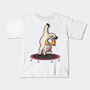 Trampoline Shirt | Unicorn Horse Trampoline Jumping Shirt Kids T-Shirt